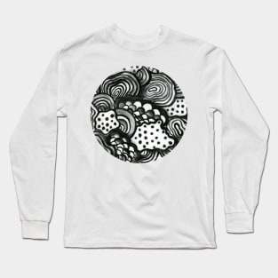 Funky fungus (circle) Long Sleeve T-Shirt